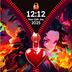 ジッパーロックの壁紙画面
